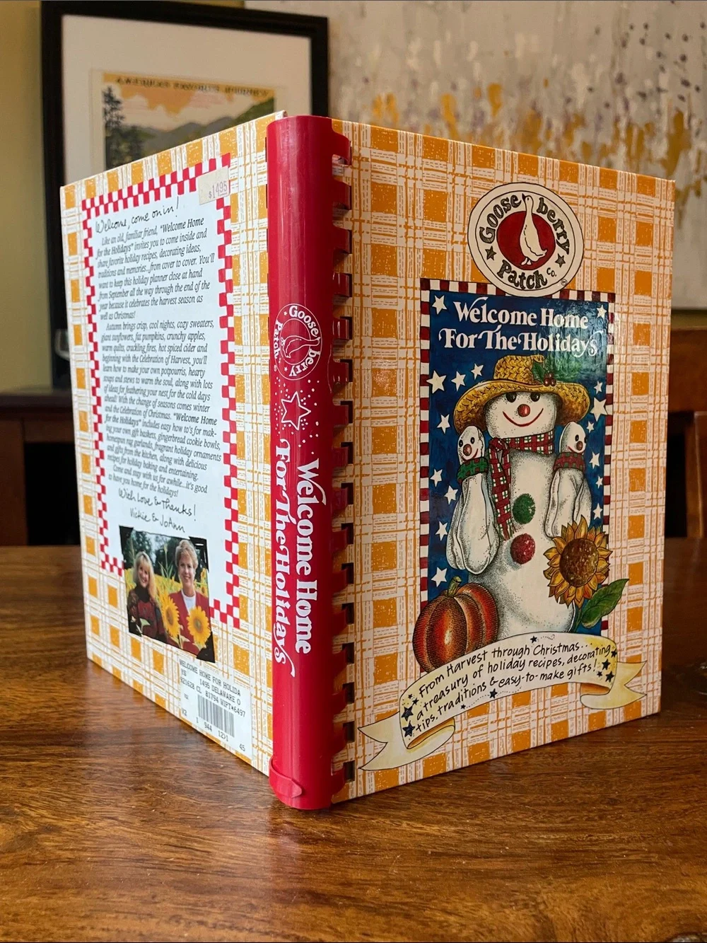 2 Gooseberry Patch Cookbooks Country Christmas 1992 Welcome Home Holidays 1994